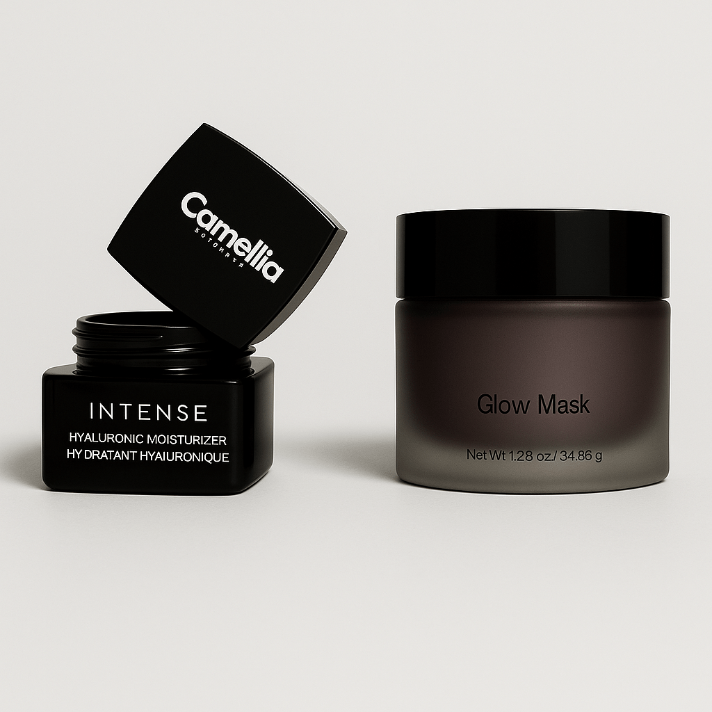 Glow Mask & Hyaluronic Moisturizer Bundle - Camellia Beauty