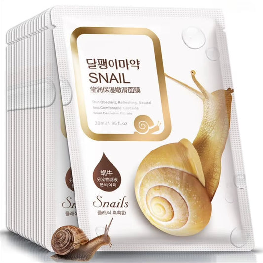 Snail Essence Facial Sheet Mask Skin Care Face Mask Remove Blackheads Hydrating Moisturizing Mask Korean Skin Care