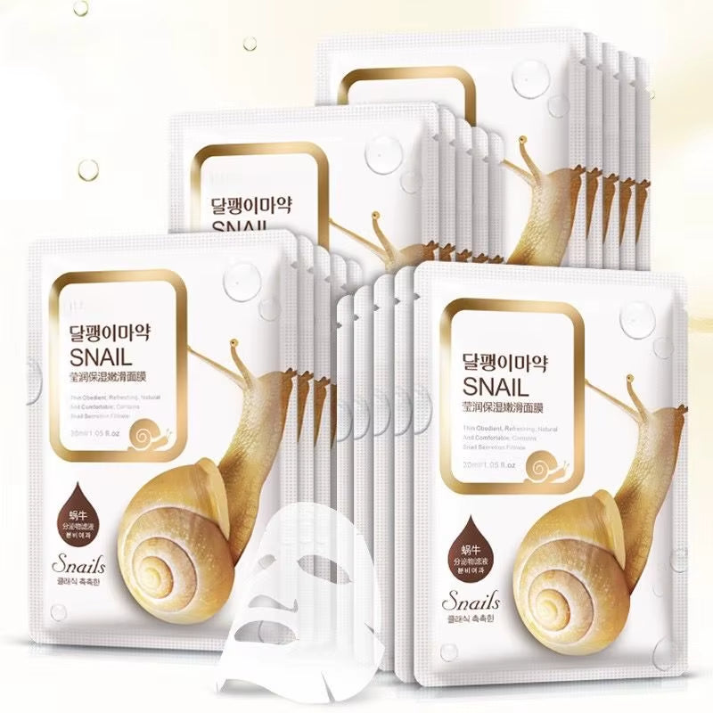 Snail Essence Facial Sheet Mask Skin Care Face Mask Remove Blackheads Hydrating Moisturizing Mask Korean Skin Care